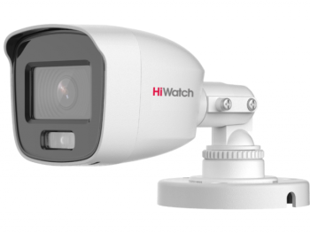 Цилиндрическая HD-TVI видеокамера HiWatch DS-T200L (2.8 mm) с LED-подсветкой до 20м