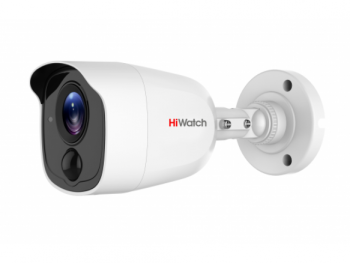 Цилиндрическая HD-TVI видеокамера HiWatch DS-T210(B) (3.6 mm) с EXIR-подсветкой до 20м и PIR-датчиком