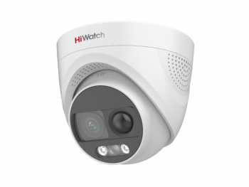 Купольная HD-TVI видеокамера HiWatch DS-T213X (3.6 mm) с PIR-датчиком и EXIR подсветкой до 20м
