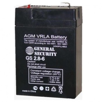 Аккумулятор 6V 2,8Ah General Security GS2.8-6