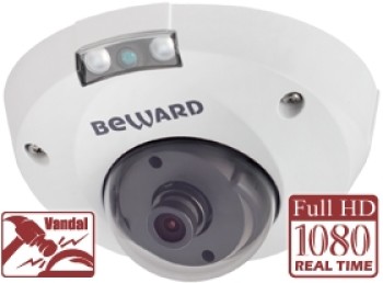 Купольная IP-видеокамера Beward B2710DMR (2.8 мм) с ИК-подсветкой до 8 м
