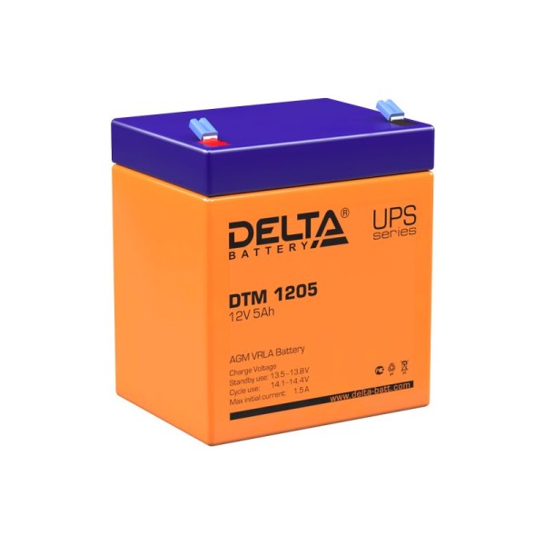 Аккумулятор Delta 12V 5Ah DTM 1205 