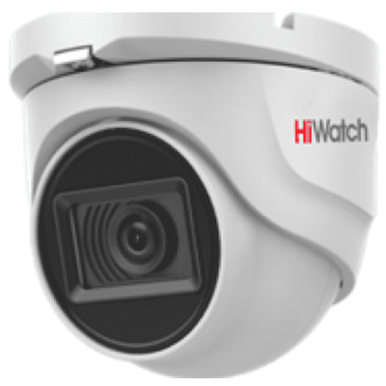 Купольная HD-TVI видеокамера HiWatch DS-T203A (6 mm) с EXIR-подсветкой до 30 м и микрофоном