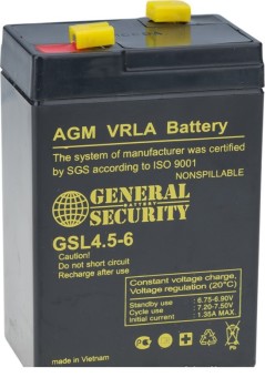  Аккумулятор General Security 6V 4,5Ah GSL4.5-6