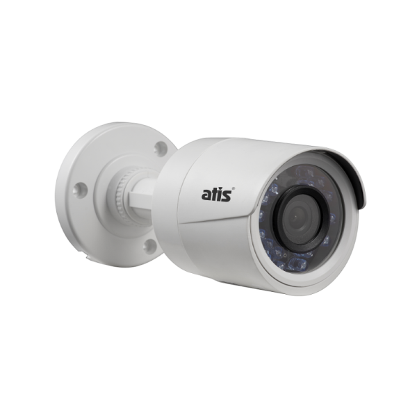 Компактная цилиндрическая MHD-видеокамера ATIS AMH-B12-3.6 с ИК-подсветкой до 20 м