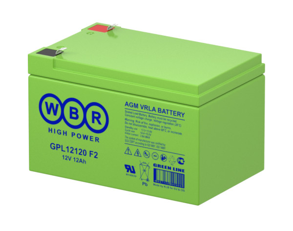Аккумулятор WBR 12V 12Ah GPL12120 